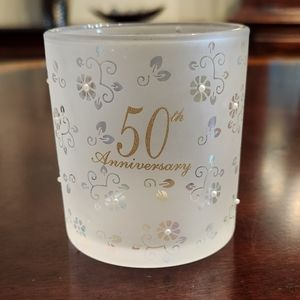 50th Anniversary Candle (votive) Holder